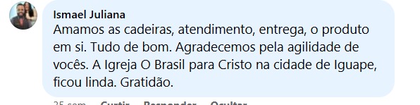 Cadeiras para igrejas - Primer Móveis corporativos